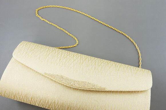 クラッチバッグ　金<br>【フォーマル 和装バッグ 結婚式】痛くない草履 痛くなりにくい草履 女性 レディース 草履 バッグセット かかえ 抱えバッグ 礼装 留袖 黒留 振袖 成人式 訪問着 正装 着物 バッグ プレゼント 入学式 卒業式【銀座 ぜん屋】